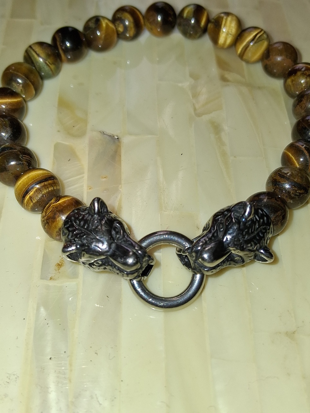 Tigers Eye Beaded Bracelet - Picture 3 of 3